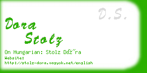 dora stolz business card